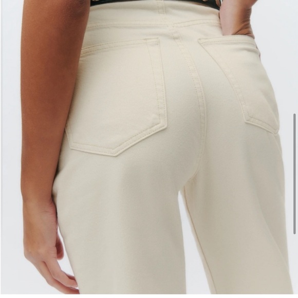 Reformation Abby High Rise Straight Jeans in Fior Di Latte NWT Sz 28 - Picture 4 of 8